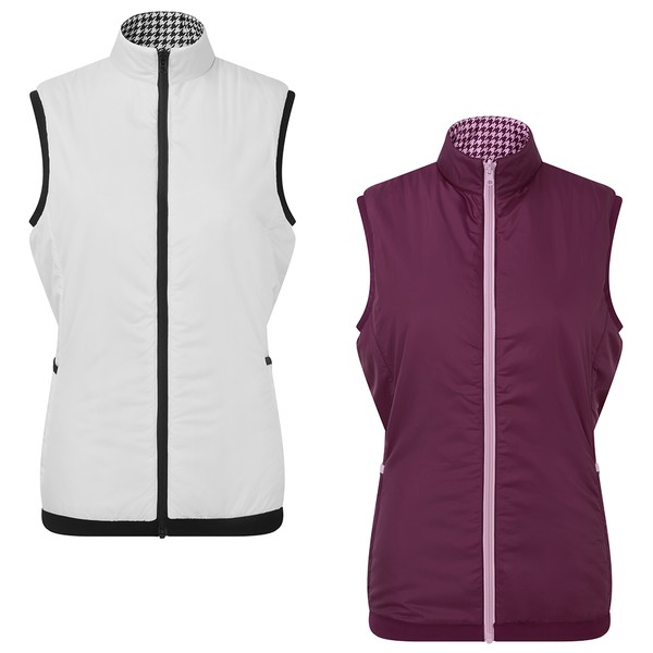 FootJoy Ladies Insulated Reversible Houndstooth Golf Vest