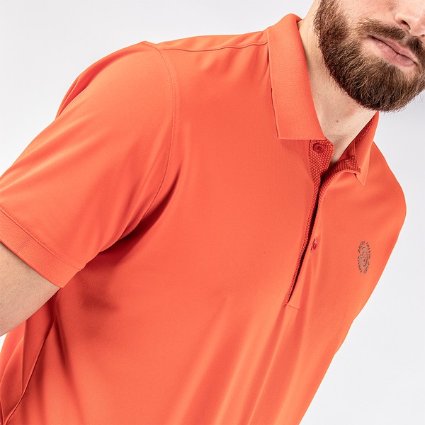 Mens orange golf on sale shirt