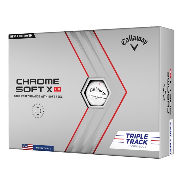 Callaway 2022 Chrome Soft X LS Triple Track Golf Balls 