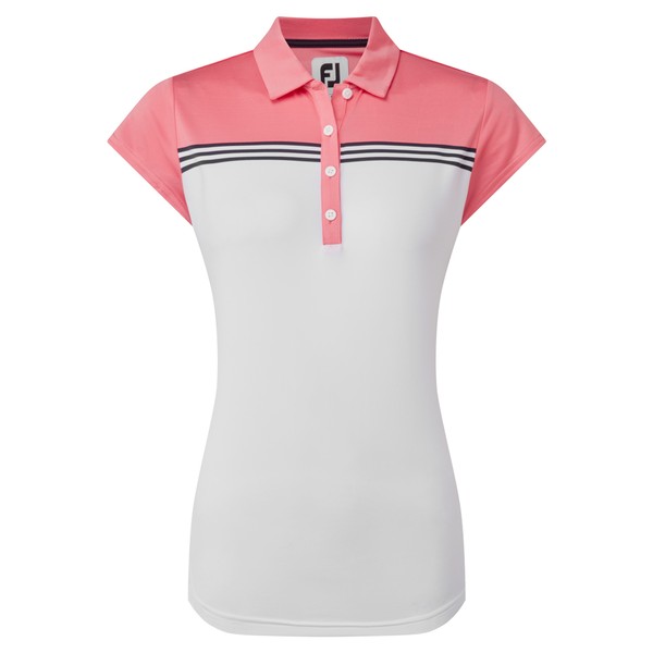 FootJoy Ladies Engineered Colour Block Lisle Polo Shirt