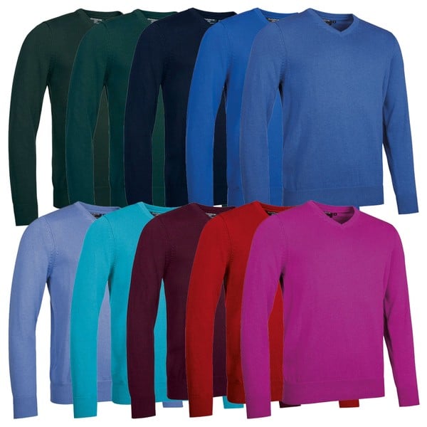 Glenmuir Mens Glencoe Touch Of Cashmere Golf Sweater 