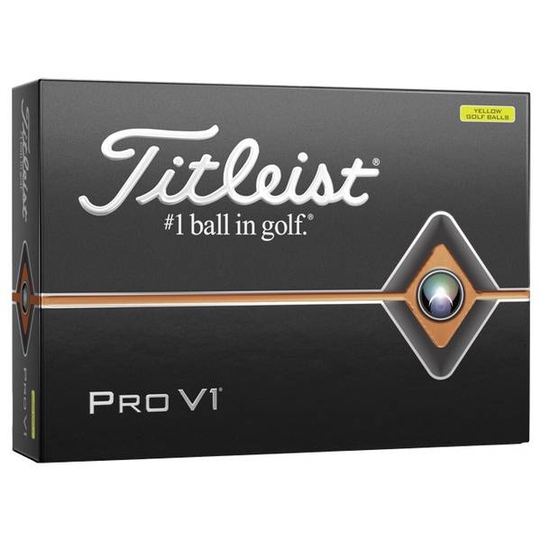 Titleist Pro V1 Yellow Golf Balls 