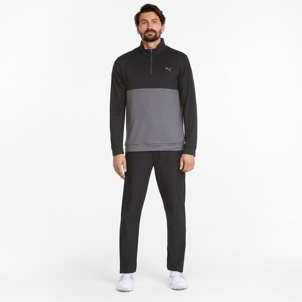 Puma mens sweatpants quarter zip sale