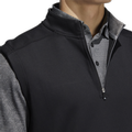 Mens Club Quarter Zip Golf Vest black-gh7080