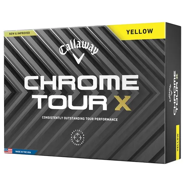 Callaway 2024 Chrome Tour X Golf Balls - Yellow