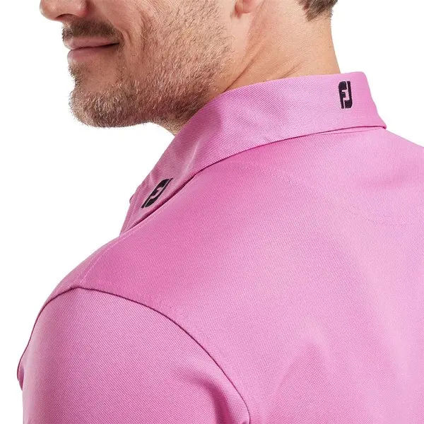 FootJoy Stretch Pique Solid Colour Athletic Fit Golf Shirt