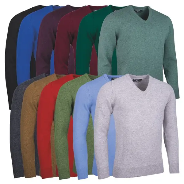 Lomond Lambswool V Neck Golf Sweater 