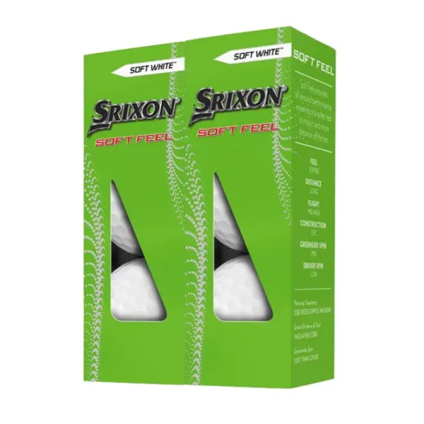 Srixon Soft Feel White Golf Balls 