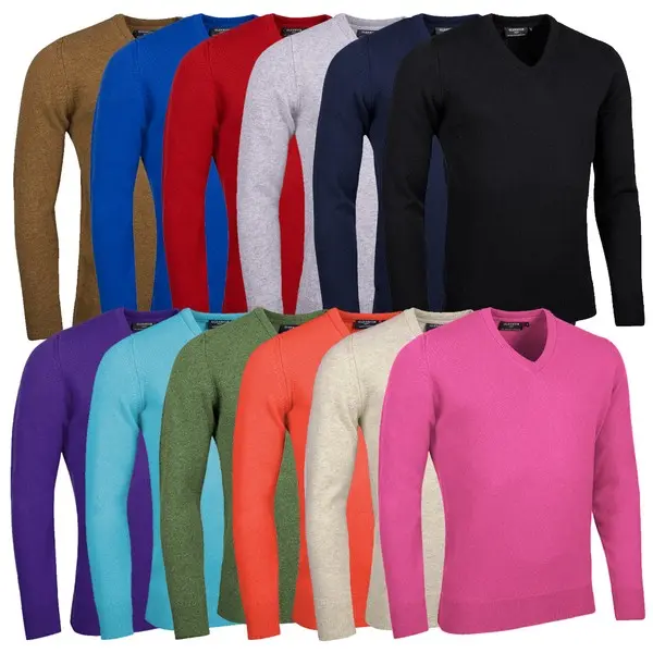 Lomond Lambswool V Neck Golf Sweater 