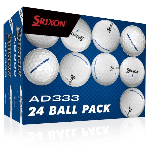 Srixon 10th Generation AD333 Pure White Golf Balls