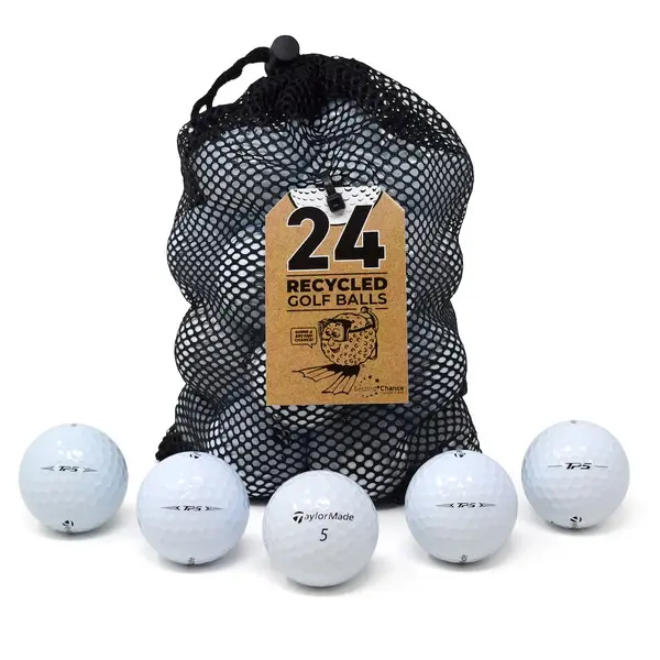 TaylorMade TP5 Grade A Blue Foil 24 Pack Mesh Bag Lake Balls