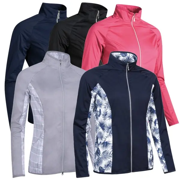 Glenmuir Ladies Poppy Zip Front Water Repellent Golf Jacket