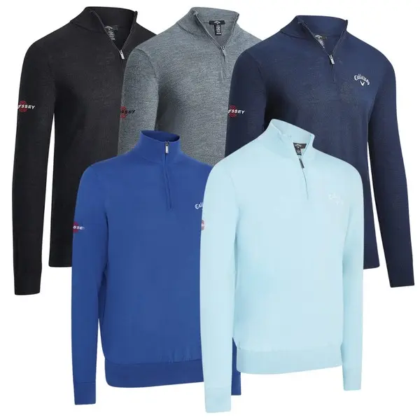 Callaway Men's 1/4 Blended Merino Golf Sweater