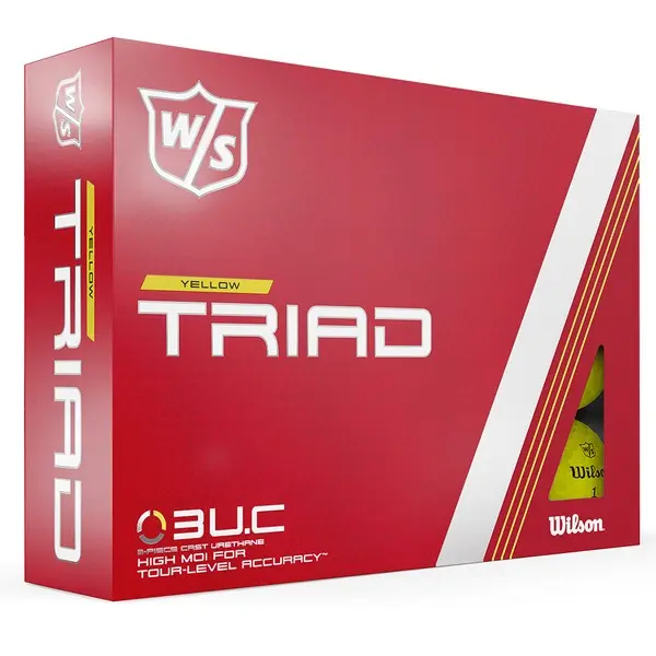 Wilson Triad Yellow12-Ball Golf Balls