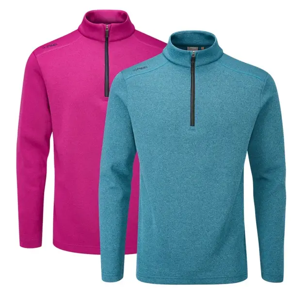 Ping Ramsey Raspberry Marl Mens Fleece Golf Top