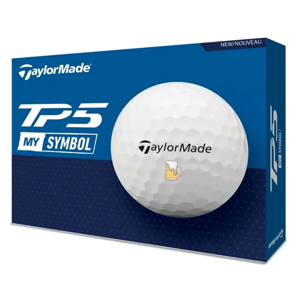 TaylorMade 2024 TP5 MySymbol Beer Golf Balls