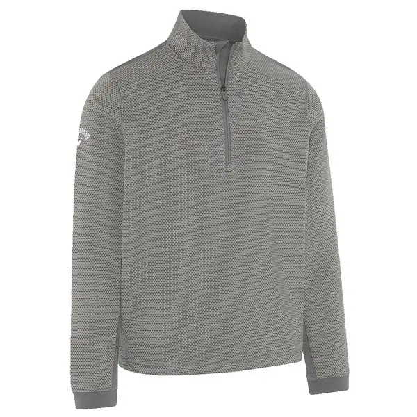 Callaway Mens Hex Textured 1 4 Zip Golf Fleece