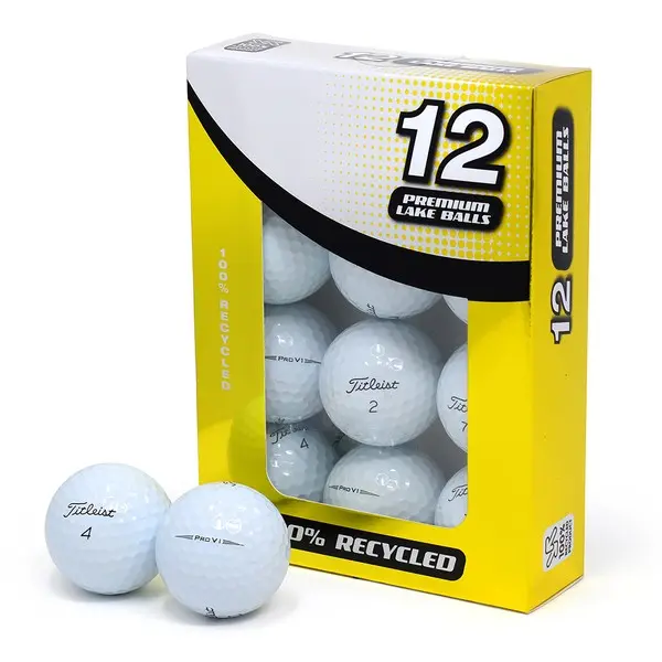 Titleist Pro V1 21/22 Model Grade A Gold Foil Lake Balls - 12 Pack