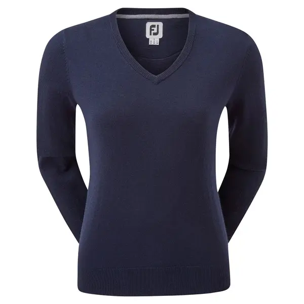 FootJoy Ladies Wool Blend V Neck Pullover