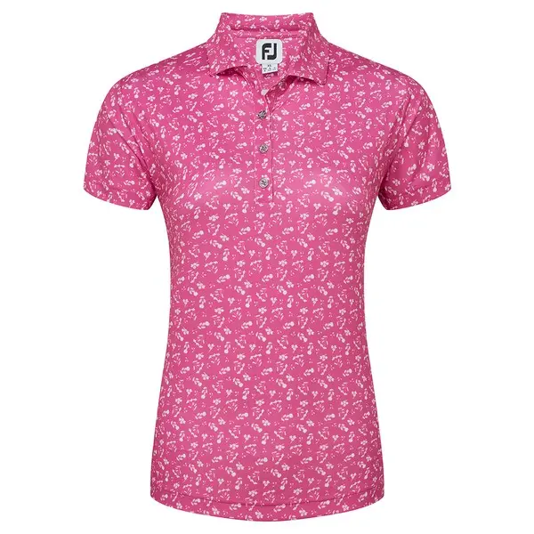 Ladies floral polo shirts hotsell