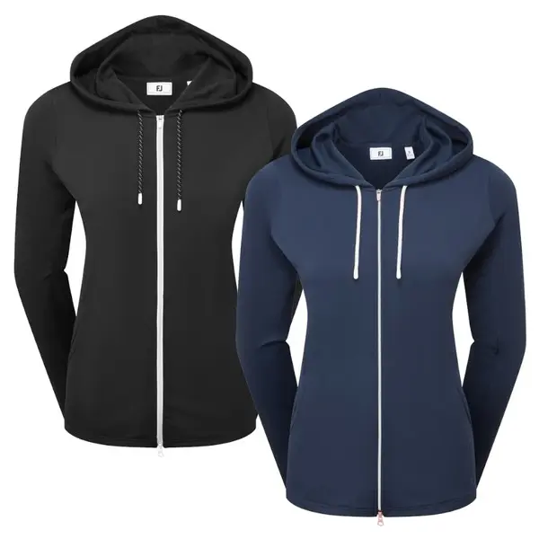 FootJoy Ladies Full-Zip Double Knit Golf Hoodie