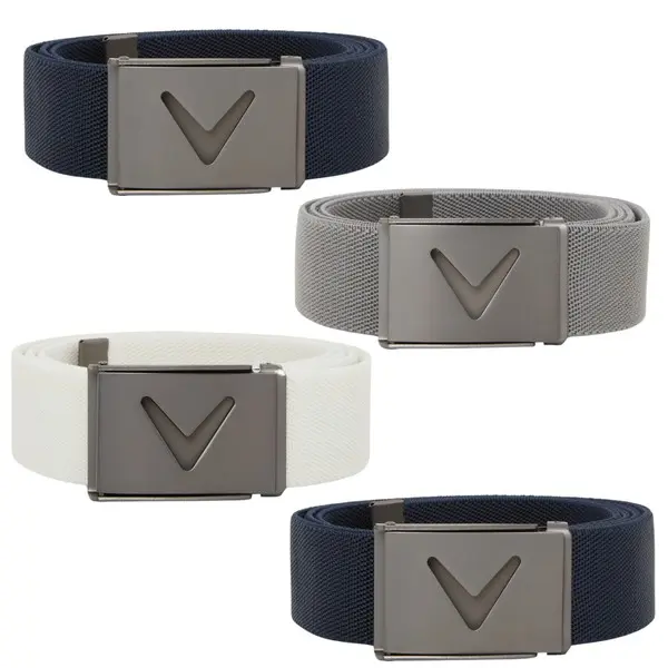 Callaway Mens V-Logo Webbed Golf Belt