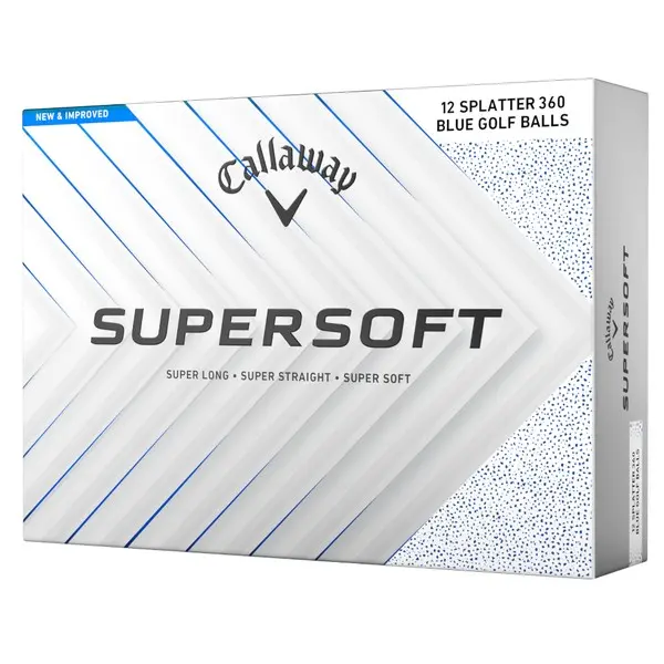 Callaway Super Soft Blue Splatter Golf Balls