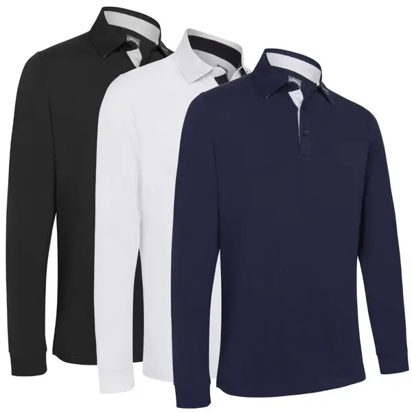 Callaway Mens Longsleeve Golf Performance Polo