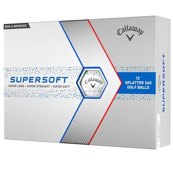 Callaway Super Soft Blue Splatter Golf Balls