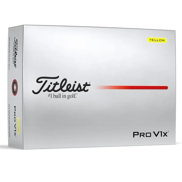 Titleist 2025 Pro V1X Yellow LOGO Golf Balls 