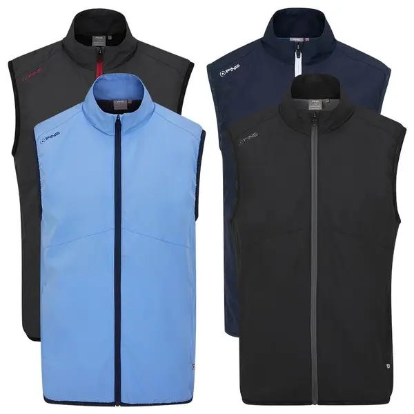 Ping Mens Ashbourne Full-Zip Golf Vest