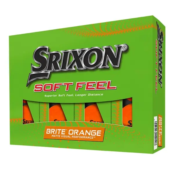 Srixon Soft Feel Brite Orange Golf Balls