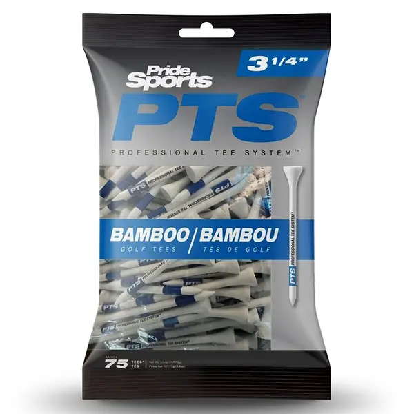 Pride PTS Bamboo 3 1/4 Blue Golf Tees