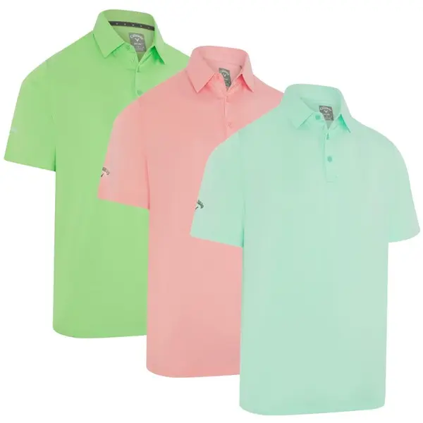 Callaway Mens Swingtech Solid Golf Polo Shirt