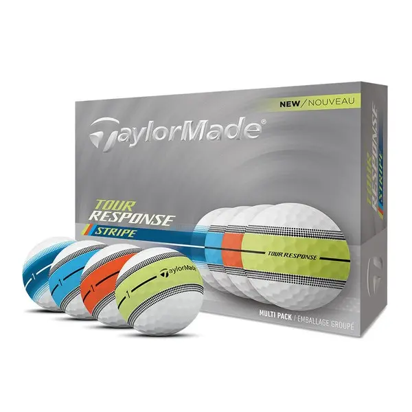 TaylorMade 2025 Tour Response Stripe Neon Multi Pack Golf Balls