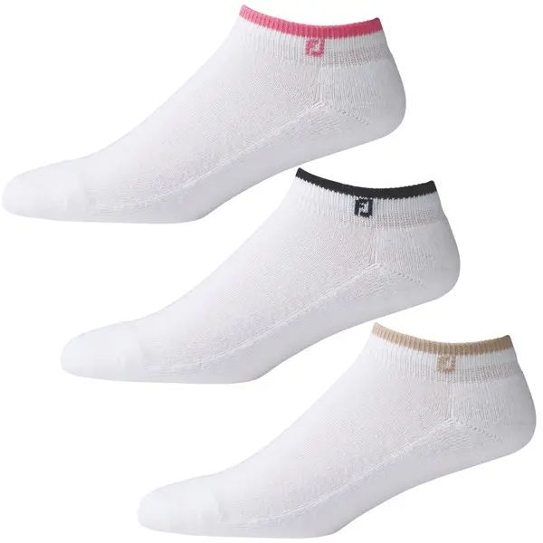 FootJoy Comfotsof Sportlet LADIES Golf Socks - 3 Pair Pack - 22