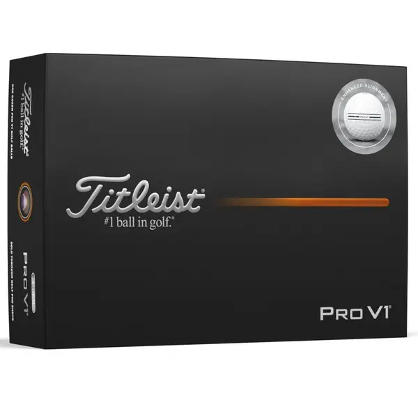 Titleist 2025 Pro V1 Enhanced Alignment Golf Balls