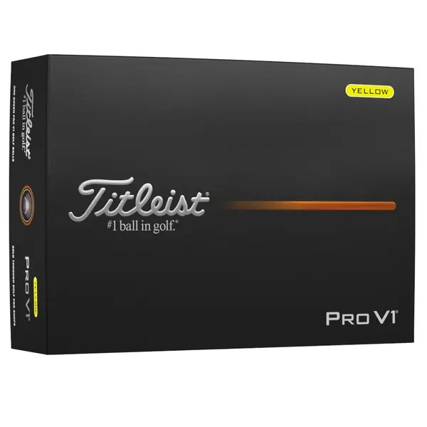 Titleist 2025 Pro V1 Yellow Golf Balls