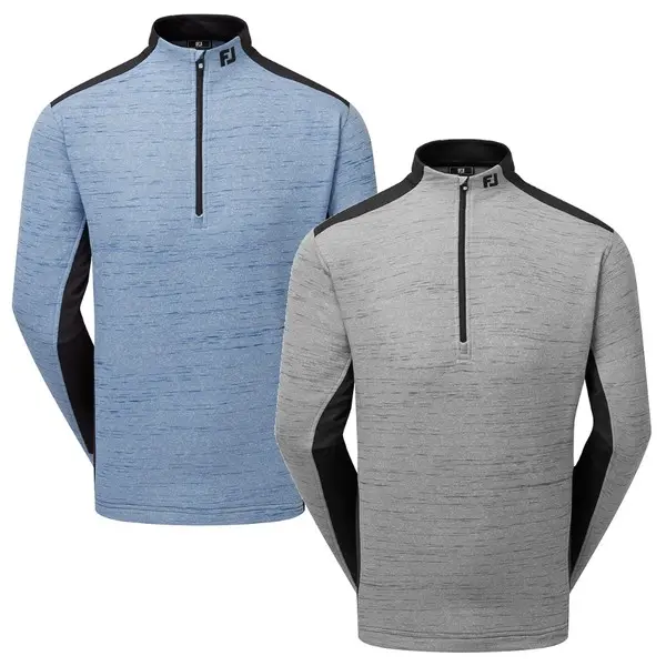 FootJoy Mens Space Dye Thermal Chill-Out Golf Pullover