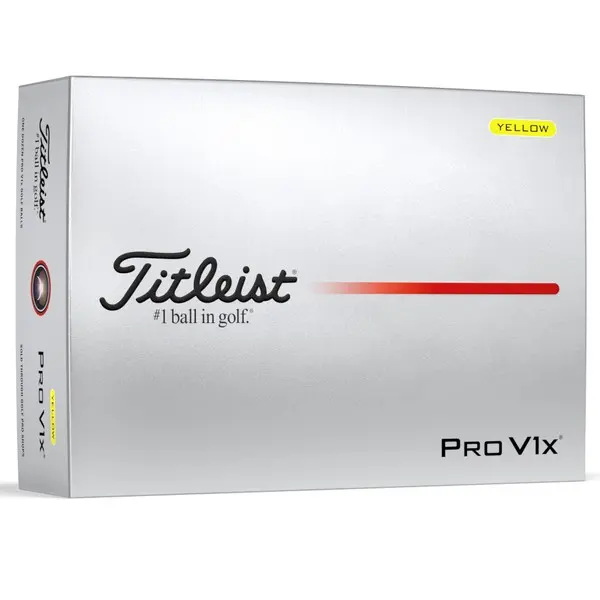 Titleist 2025 Pro V1X Yellow Golf Balls