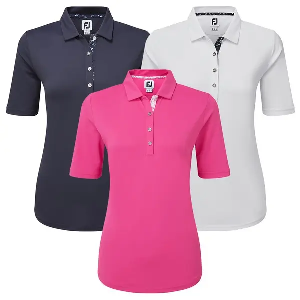 Footjoy pink golf shirt best sale