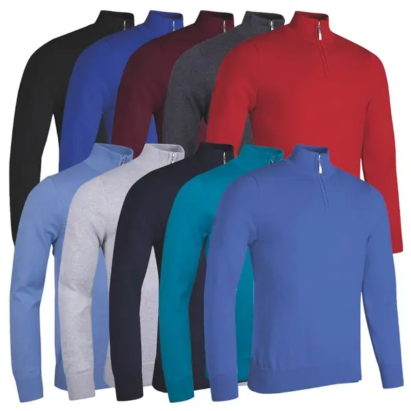 Glenmuir Mens Devon Zip Neck Golf Sweater 