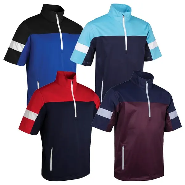 Sunderland Mens Cortina Panelled Half Sleeve Golf Windshirt