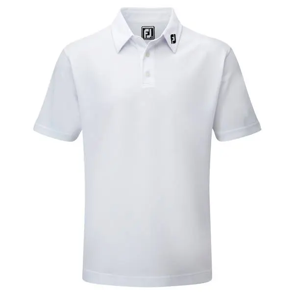 FootJoy Stretch Pique Solid Colour Athletic Fit Golf Shirt