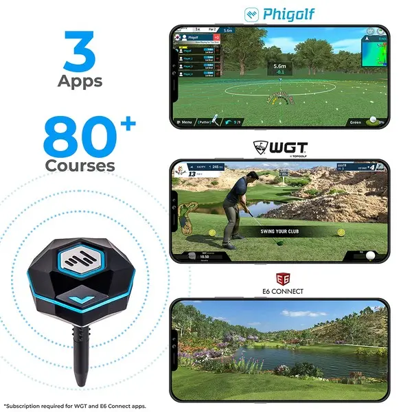 PhiGolf 2 Smart Home Golf Simulator – Swing Stick Trainer & Analyser