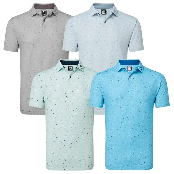 FootJoy Mens Tweed Texture Golf Polo Shirt