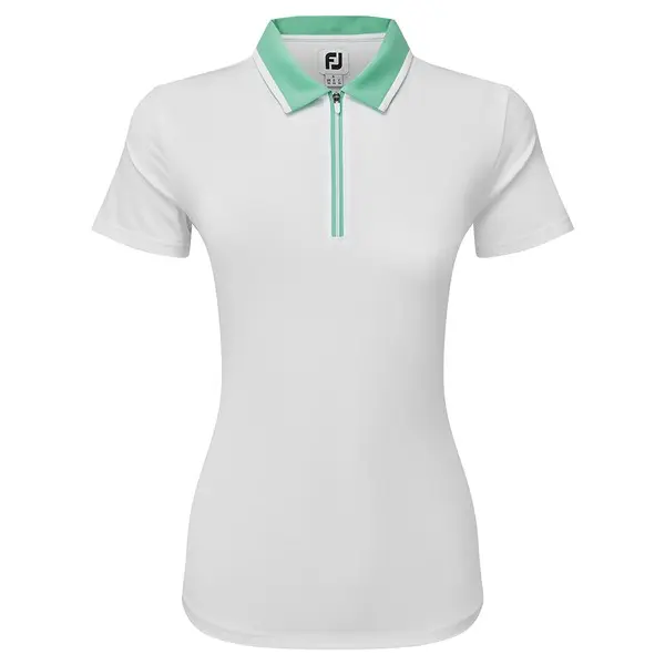 FootJoy Ladies Colour Block Cap Sleeve Golf Shirt