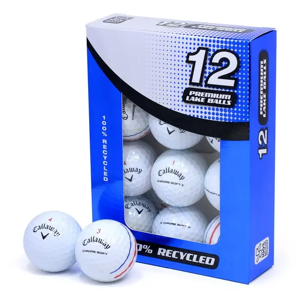 Callaway Chrome Soft Grade A Blue Foil Lake Balls - 12 pack