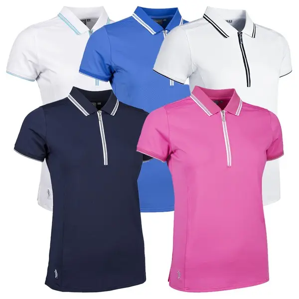 Glenmuir Ladies Stella Mesh Shoulder Panel Golf Polo