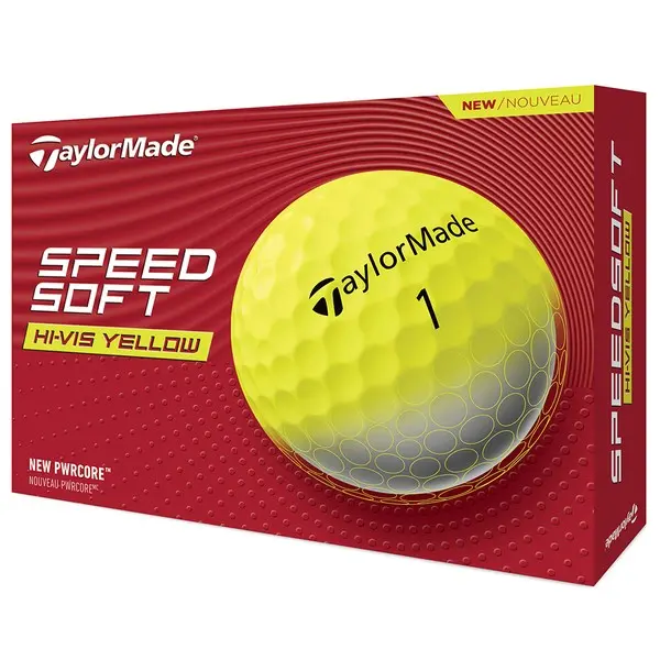 TaylorMade Speedsoft Yellow Golf Balls - 2024 Model